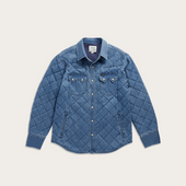 Men's Quilted Denim Shacket