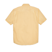 Washed Short Sleeve Feather Cloth Shirt - Straw