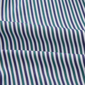 Green And Blue Stripe Cotton Arnold Gown