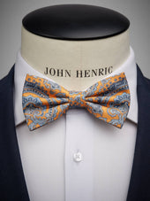 Orange Bow Tie Paisley