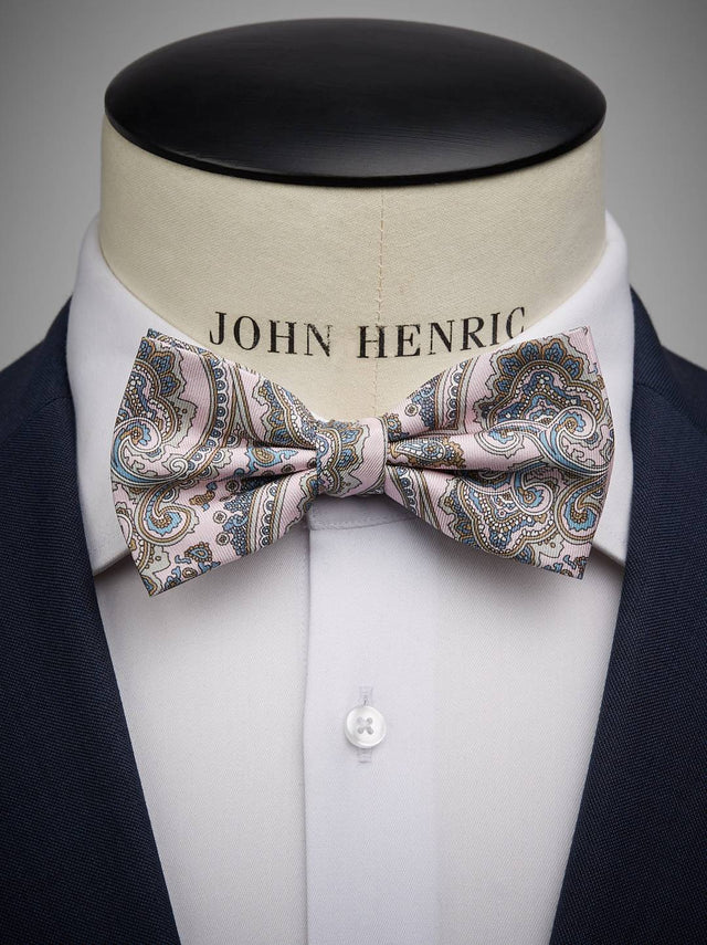 Pink Bow Tie Paisley