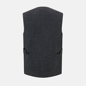 Ash Quilted Linen Herringbone Waistcoat