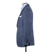 Single Breasted Notch Lapel Jacket In Summer Hopsack