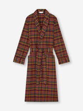 Men's Robe Kelburn Brushed Cotton Multicolor Check
