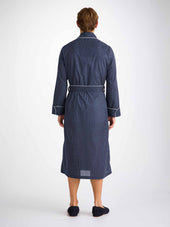 Men S Robe Cotton Batiste Pin Dot Print