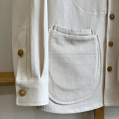 Cotton Linen Herringbone Twill Chore Coat