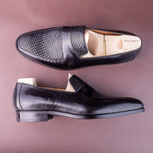 Norwegian Loafer With Mesh Apron And Tongue