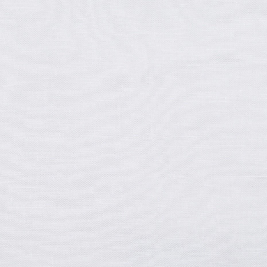 Linen Pocket Square With Drawn Thread Detail In