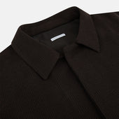 Dark Greenwich Knitted Overshirt