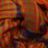 Mini Overcheck Cashmere Scarf In