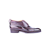 Derby Bootee With Straight Toe Cap And Strap