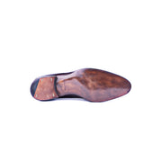 Derby Bootee With Straight Toe Cap And Strap