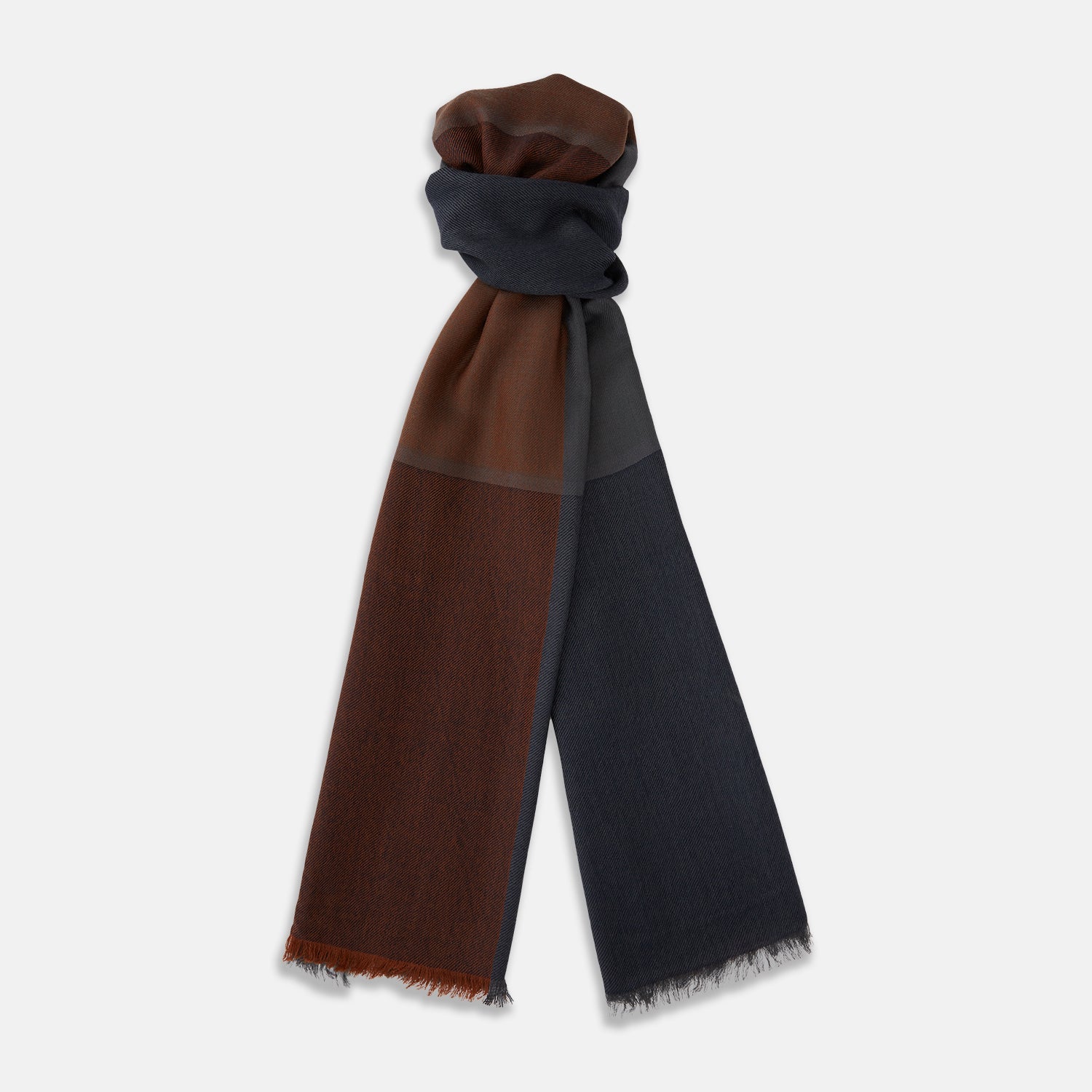 And Navy Cashmere Scarf
