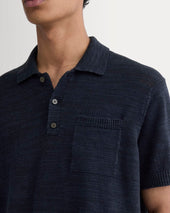 The Cotton Linen Polo | Navy