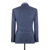 Single Breasted Notch Lapel Jacket In Summer Hopsack