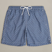 Mosaic Print Swimming Trunks In