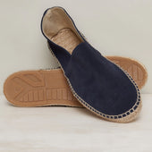 Suede Espadrilles With Rubber Sole In