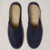 Suede Espadrilles With Rubber Sole In