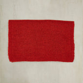 Muskox Knitted Scarf In Dark Red