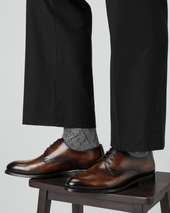 Marco Derby In Fire Patina With Half Rubber Soles 675