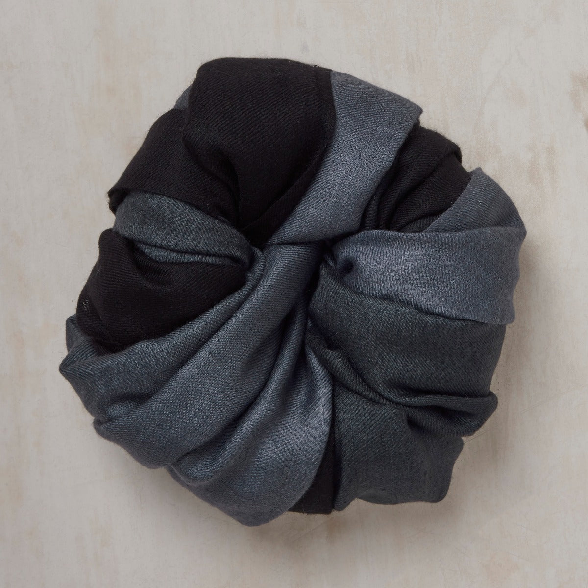 Ombre Cashmere Scarf In And Charcoal