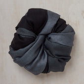 Ombre Cashmere Scarf In Black And Charcoal