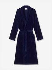 Men's Bathrobe Triton 10 Terry Cotton Navy