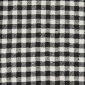 Gingham Cashmere Pocket Square in Black and Ecru