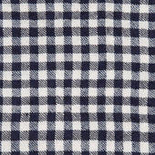 Gingham Cashmere Pocket Square In Navy And Ecru