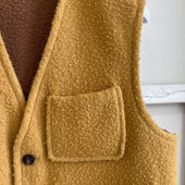 Senape Cammello Scuro Reversible Casentino Wool Vest
