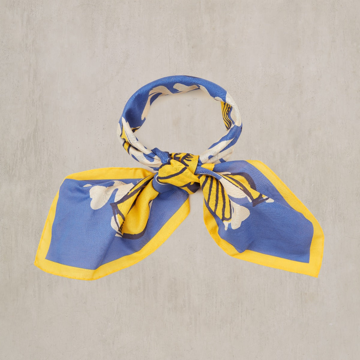 Cotton Shell Neckerchief In And Yellow