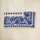 Cashmere And Silk Geometric Provence Neckerchief In