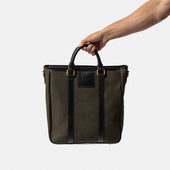 Tote Bag in Green Canvas