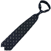 Giglio Di Firenze Silk Tie Midnight Hand Rolled
