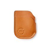 Bridle Leather Front Pocket Cash & Card Case - Tan Leather