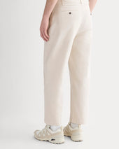 Cropped Slub Trouser | Peyote