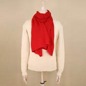 Cashmere Knitted Scarf In Red