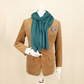 Cashmere Knitted Scarf In Dark