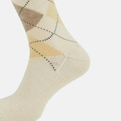 Wool Check Mid Length Socks