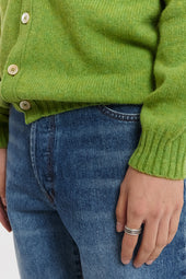 Shoulder V Neck Cardigan Calypso