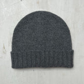 Woollen Beanie Hat In Grey