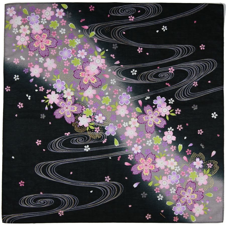 Floral Motif Cotton Handkerchief