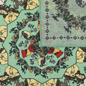 Renaissance Wool Silk Pocket Square Pistachio 40x40cm