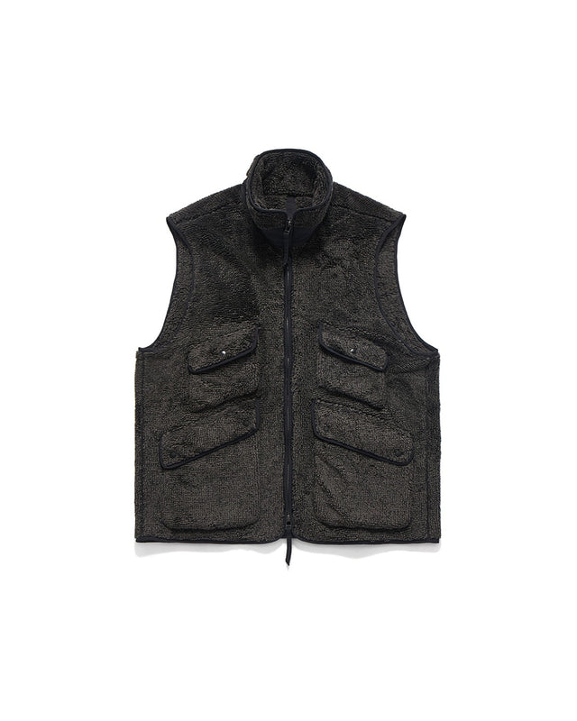 HUNTING FLEECE VEST / BLACK