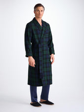 Men S Robe Tartan Watch Wool Navy