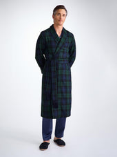 Men S Robe Tartan Watch Wool Navy