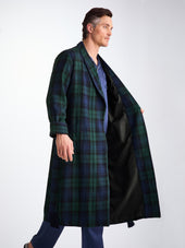 Men S Robe Tartan Watch Wool Navy
