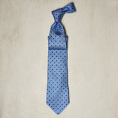 Geometric Print Tie In Blue