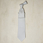 Mini Spot Printed Tie In Off White
