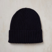 Ribbed Cashmere Knitted Hat In